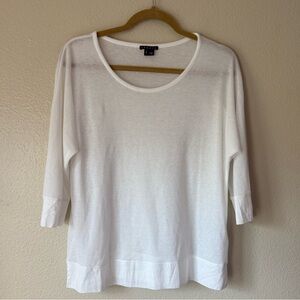 Theory White Knit Top